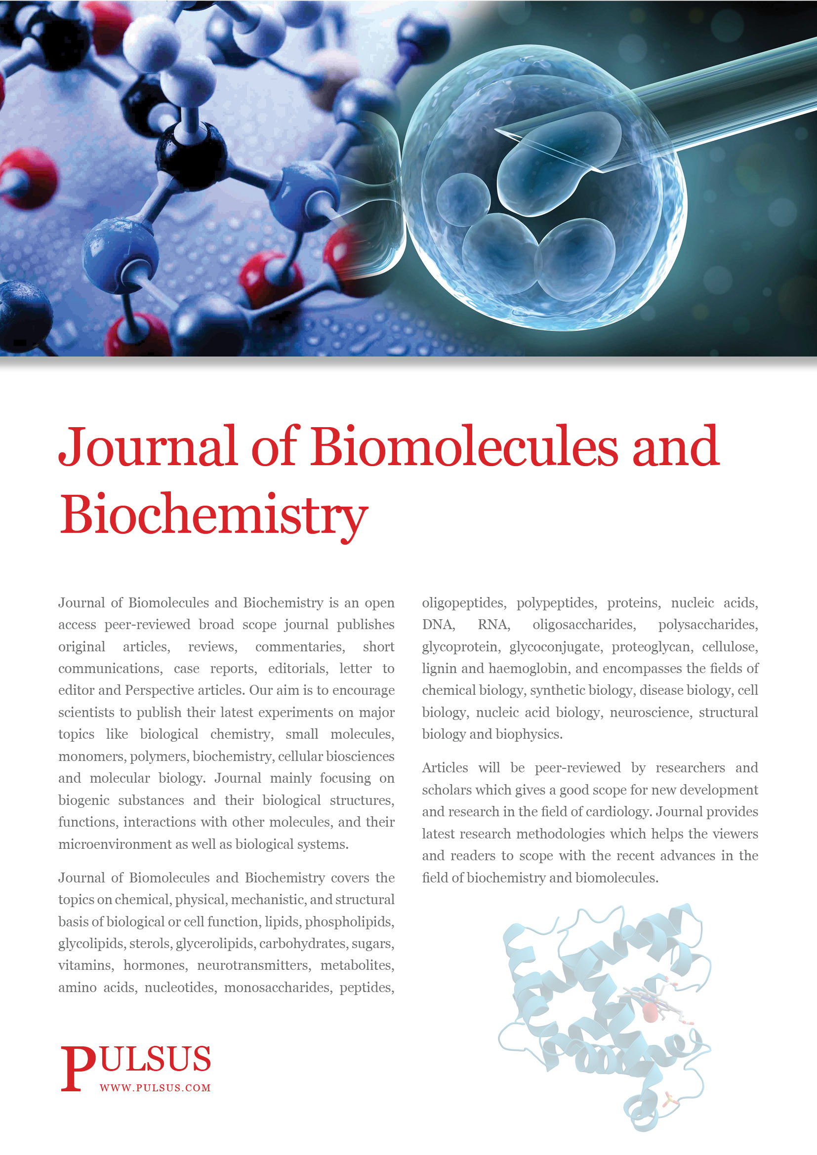 Journal of Biomolecules and Biochemistry