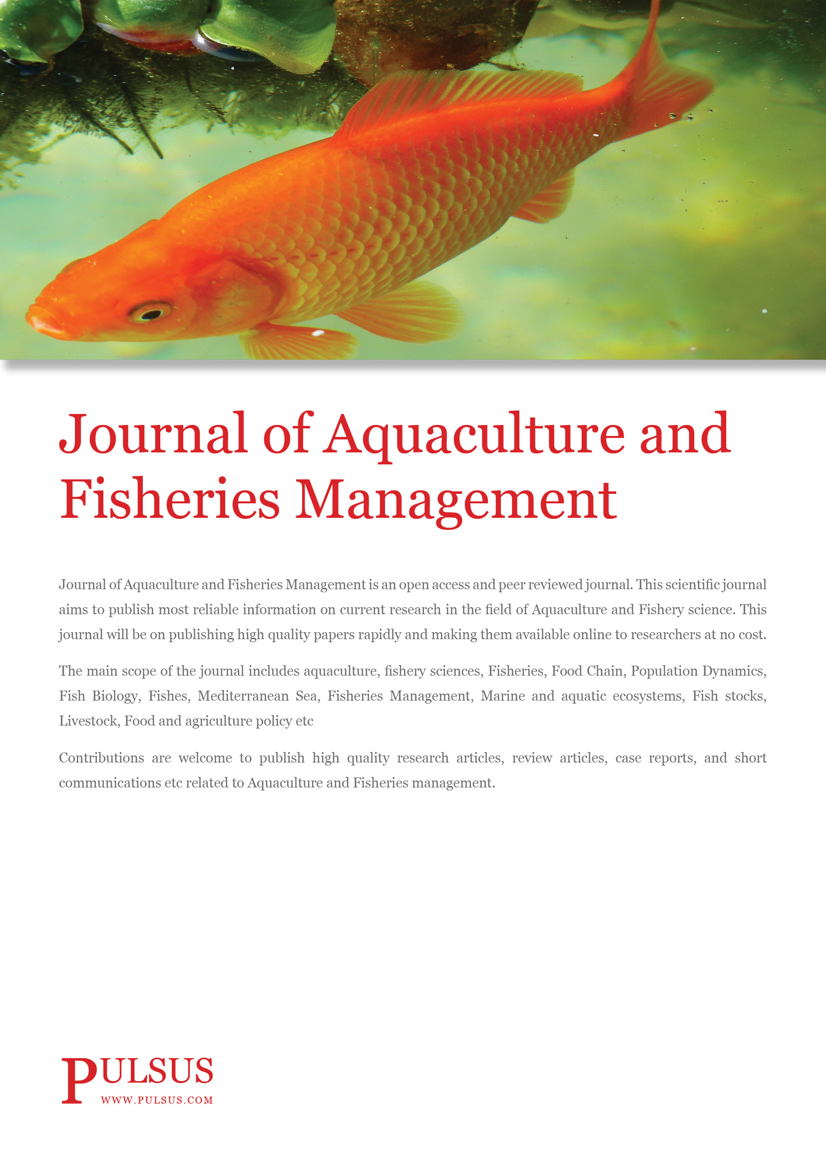 Journal of Aquaculture and Fisheries Management