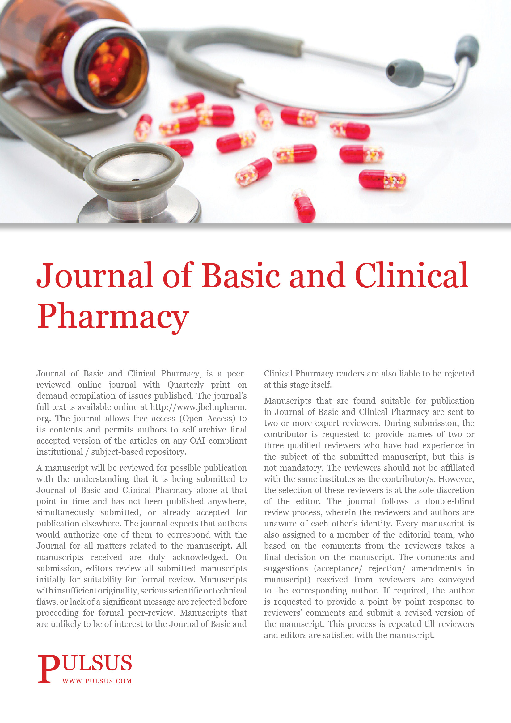 Journal of Basic and Clinical Pharmacy