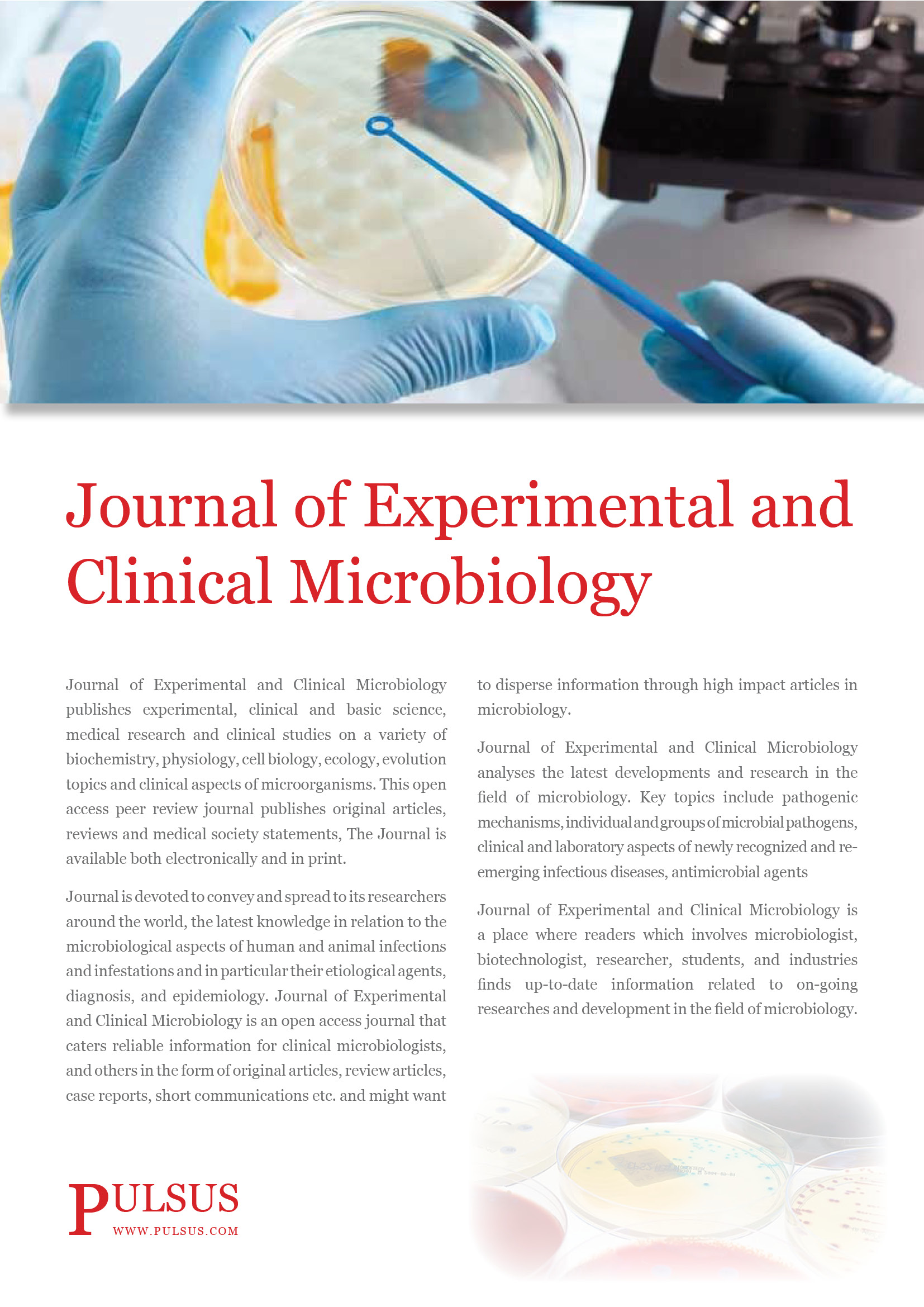 Journal de microbiologie expérimentale et clinique