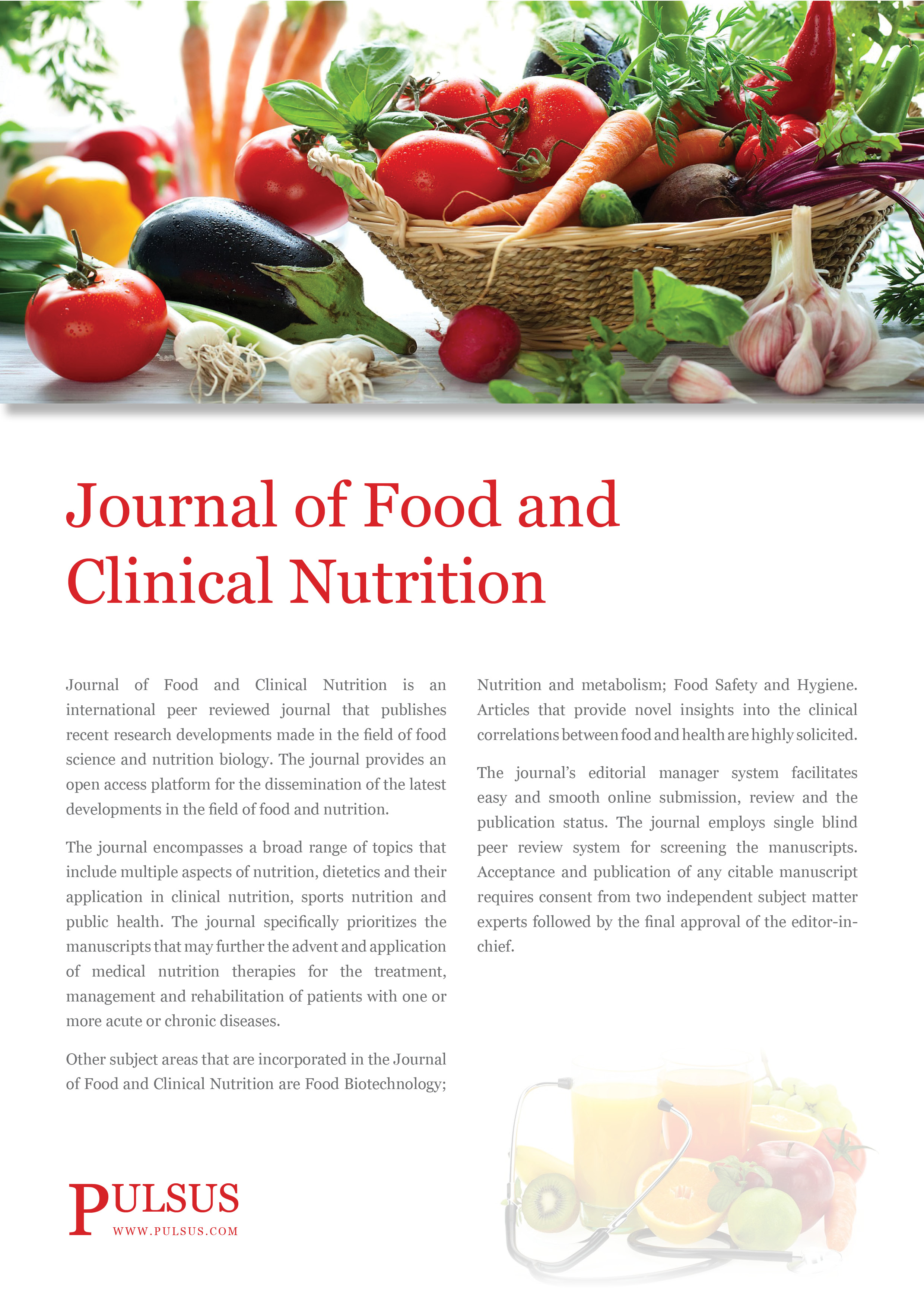 Journal of Food and Clinical Nutrition