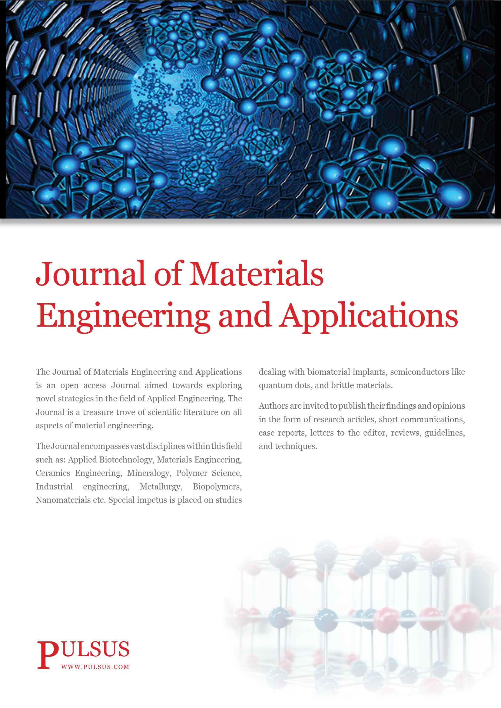 Revista de ingeniería y aplicaciones de materiales.