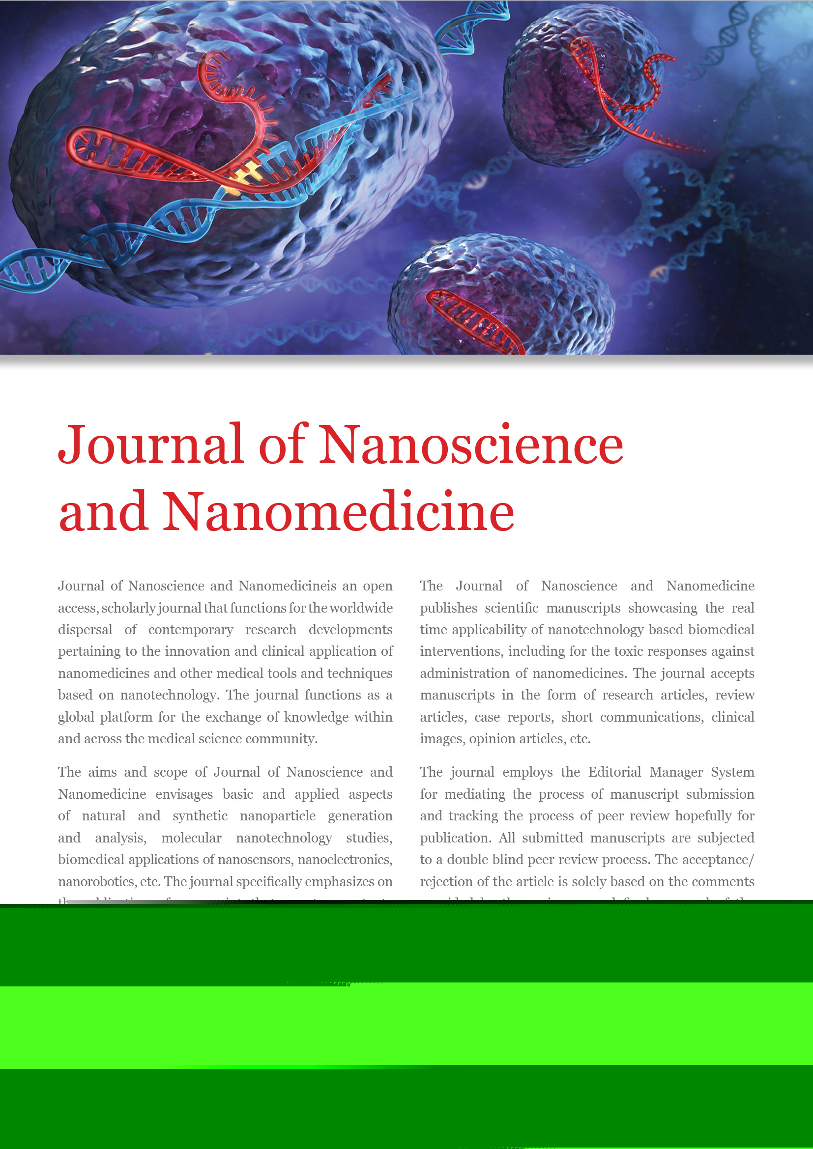 Journal des nanosciences et de la nanomédecine