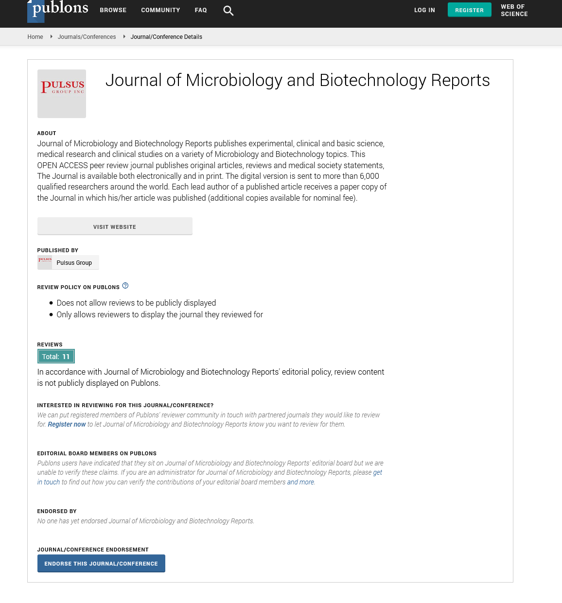 Journal of Microbiology and Biotechnology Open Access Journals