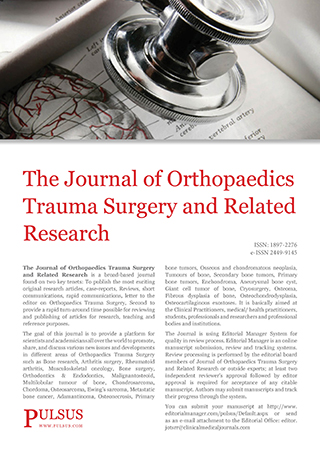 The Journal of Orthopaedics Trauma Surgery and Related Research